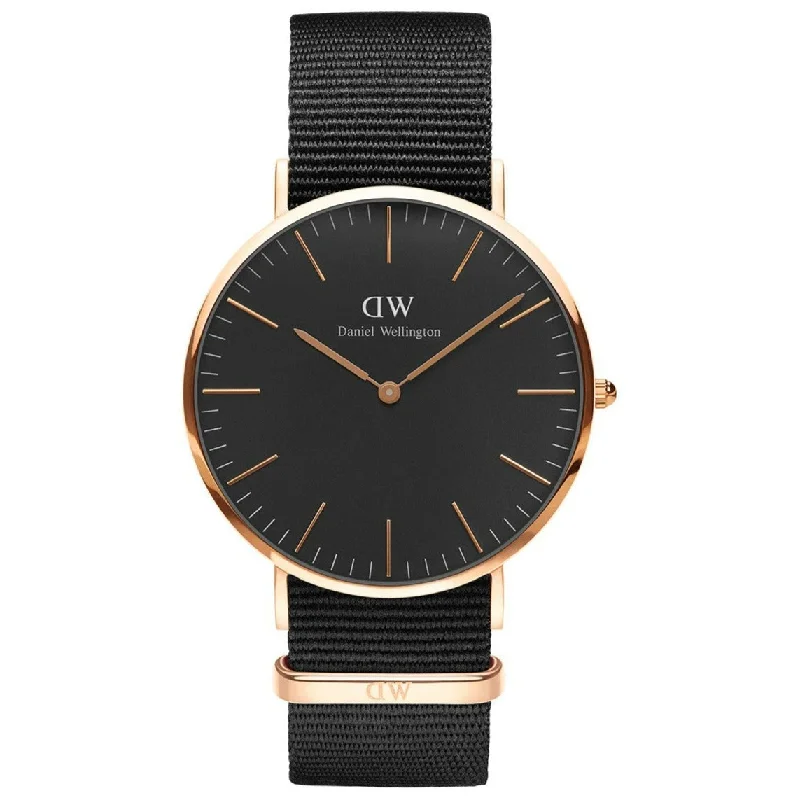Men's Traditional Style Men's Watches-Daniel Wellington Classic 40 Cornwall Men's Black Watch DW00600148 Men's Traditional Style Men's Watches-Daniel Wellington Classic 40 Cornwall Men's Black Watch DW00600148