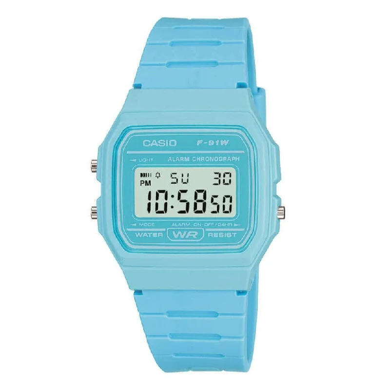 Men's Classic Watch Manufacturer-Casio Watch Classic Sports Digital Baby Blue F-91WC-2ADF Men's Classic Watch Manufacturer-Casio Watch Classic Sports Digital Baby Blue F-91WC-2ADF