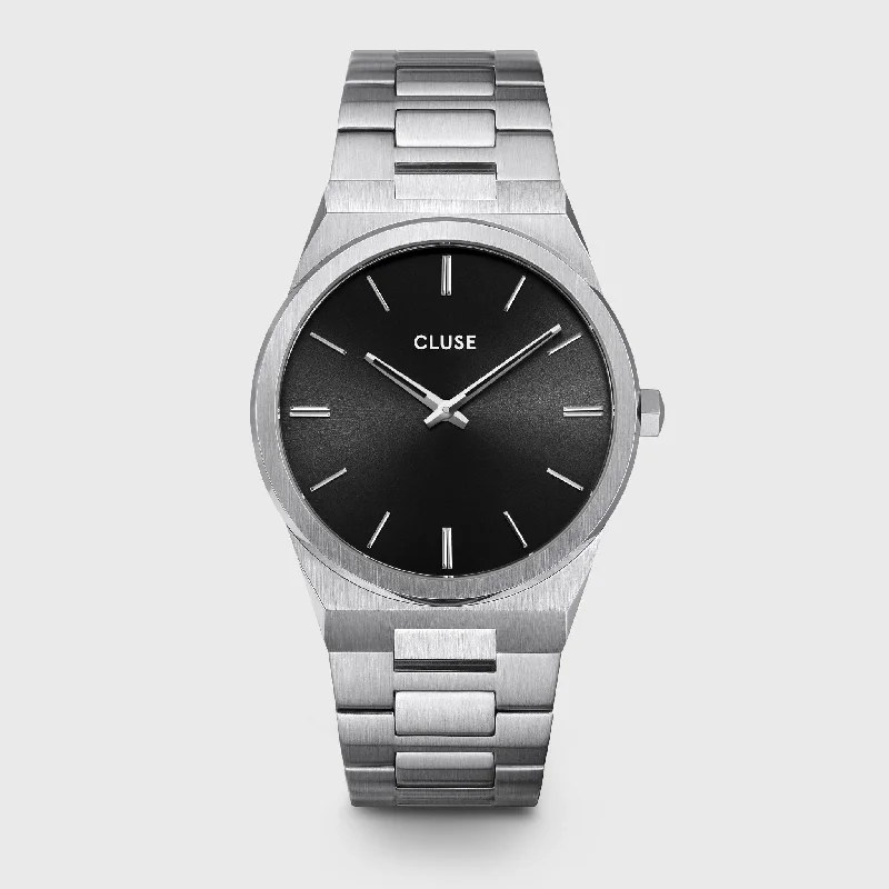 Women's Mechanical Watch Wedding Edition-Vigoureux Watch Steel, Black, Silver Colour