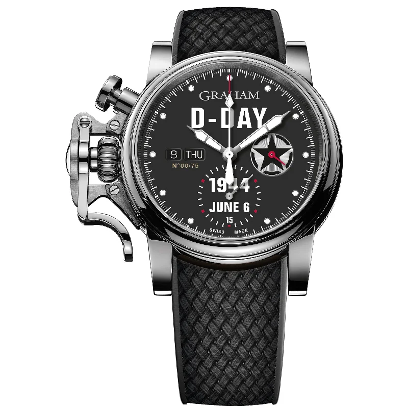Men's Field Watches Comfortable-Graham Black Chronofighter Vintage Ltd Watch 2CVAS.B30A Men's Field Watches Comfortable-Graham Black Chronofighter Vintage Ltd Watch 2CVAS.B30A