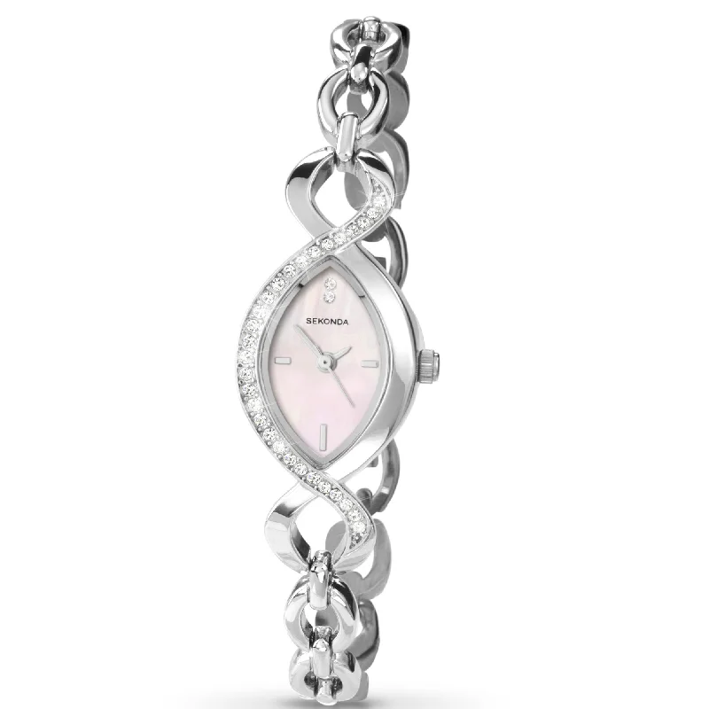 Men's Kinetic Style Dress Watches-Sekonda 4684 Ladies Chrome Watch