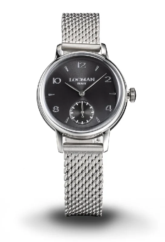 Women's Valentine's Day Style Mechanical Watches-Locman 1960 donna nero con secondi maglia milano 0258A07A-00GYNKB0 Women's Valentine's Day Style Mechanical Watches-Locman 1960 donna nero con secondi maglia milano 0258A07A-00GYNKB0