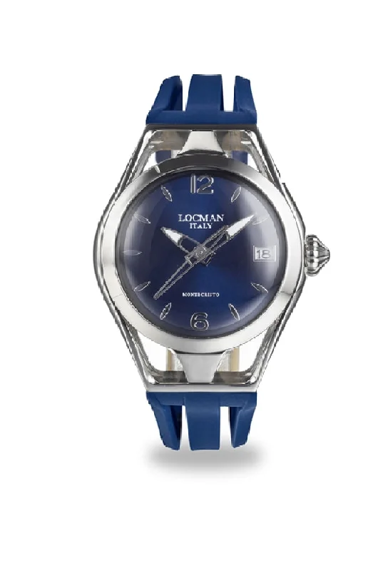 Women's Personalized Style Mechanical Watches-Locman Montecristo lady quadrante blu silicone 0526A02A-00BLNKSB Women's Personalized Style Mechanical Watches-Locman Montecristo lady quadrante blu silicone 0526A02A-00BLNKSB
