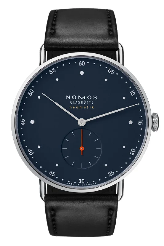 Men's Designer Style Dress Watches-Nomos Glashütte Metro Neomatik 39 Midnight Blue 1115