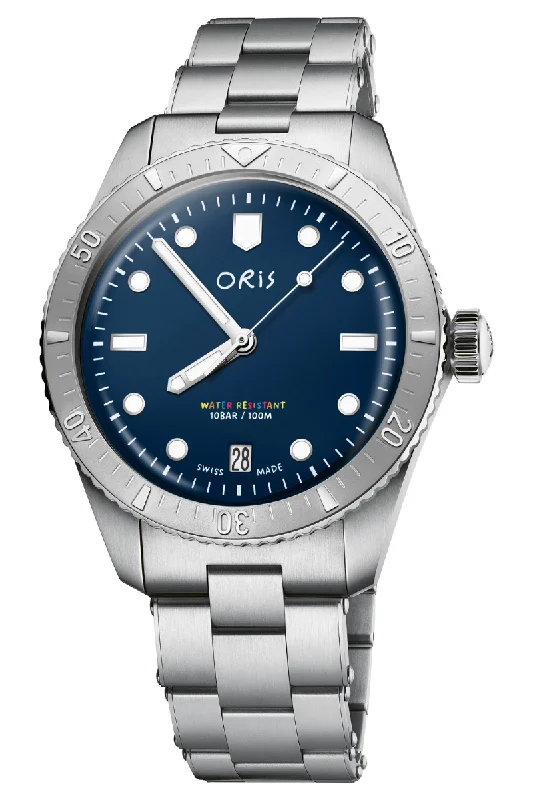 Men's Limited Edition Design Dress Watches-Oris Divers Sixty-Five LFP Limited Edition 01 733 7771 4085-Set