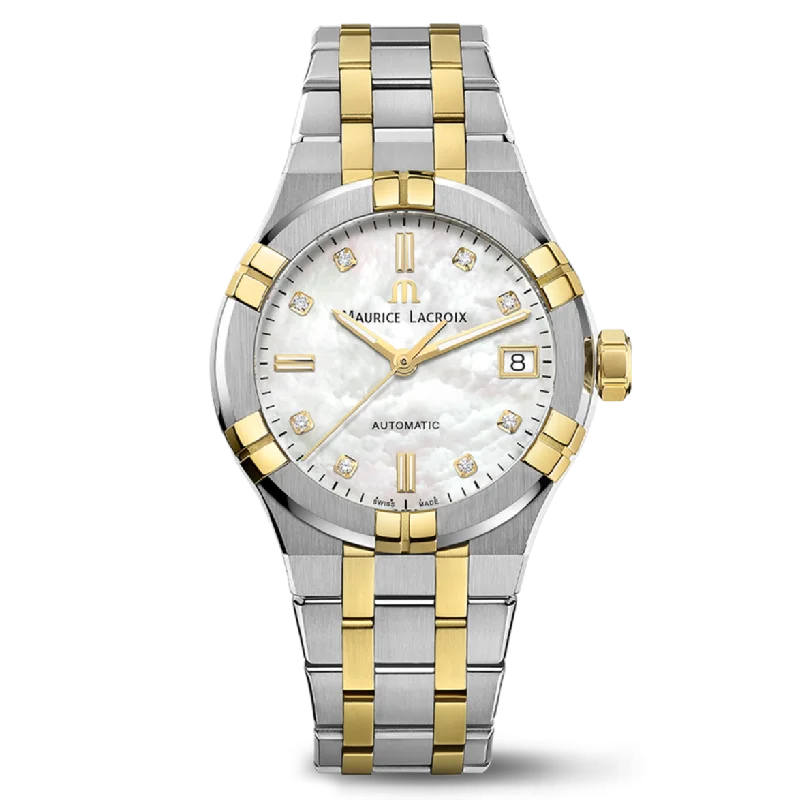Men's Swiss Monogrammed Edition-Maurice Lacroix Aikon Ladies White Watch AI6006-PVY13-170-1