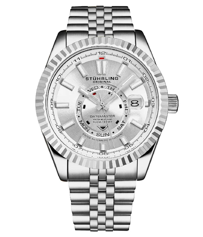 Silver Dial/ Silver Strap/ Silver Bezel