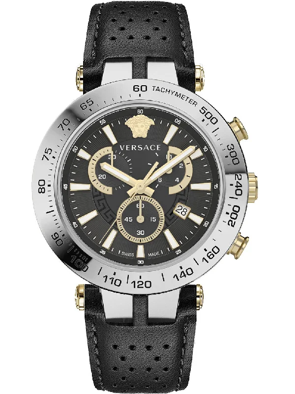 Men's Swiss Holiday Season Edition-Versace Men's Watch Bold Chrono 46mm Black VEJB00222