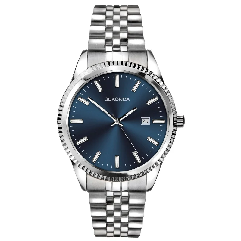Men's Retro Design Dress Watches-Sekonda 1640 Men's Blue Watch