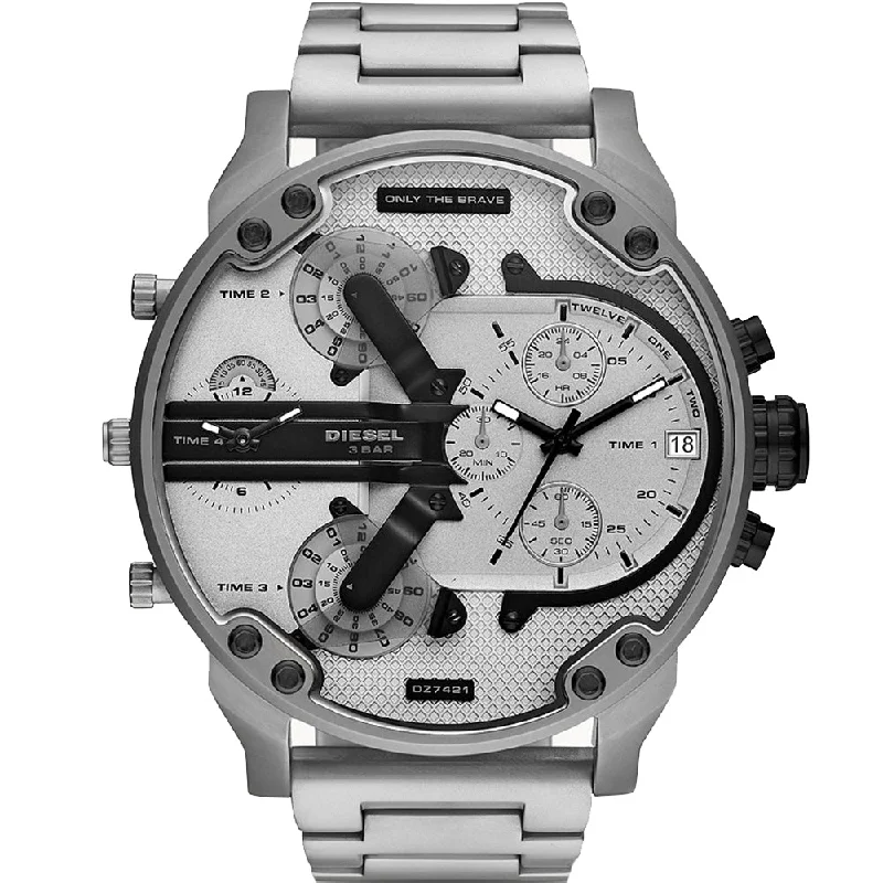 Men's Monogrammed Style Digital Watches-Diesel 2.0 DZ7421 Mr Daddy Chronograph