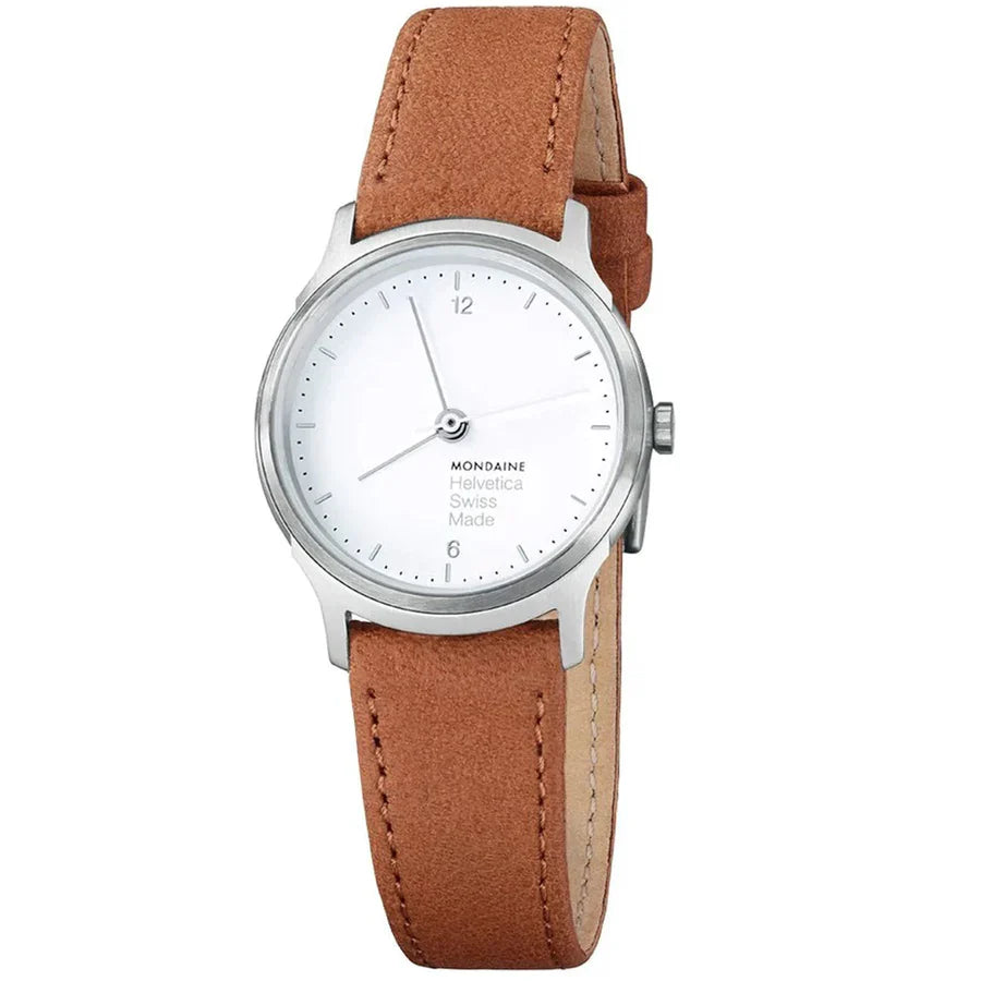 Men's Swiss Designer Edition-Mondaine Ladies Watch Helvetica No1 Light Brown MH1.L1110.LG