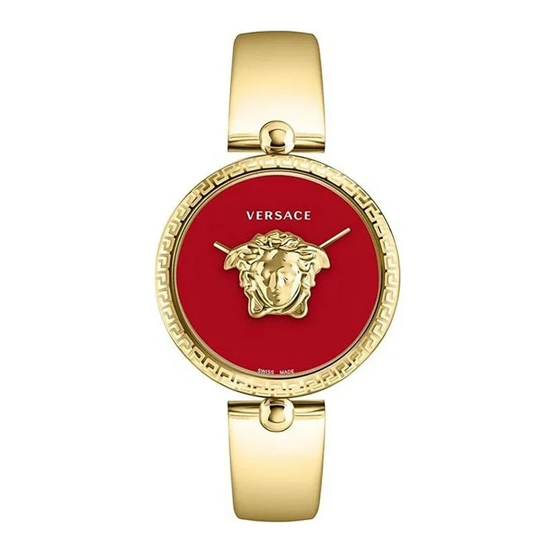 Men's Swiss Watch Autumn Edition-Versace Ladies Watch Palazzo Empire 39mm Red Gold Band VECO03022