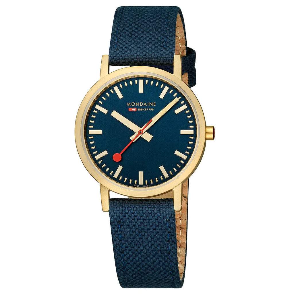 Men's Business Meeting Style Men's Watches-Mondaine Classic Unisex Blue Watch A660.30314.40SBQ Men's Business Meeting Style Men's Watches-Mondaine Classic Unisex Blue Watch A660.30314.40SBQ