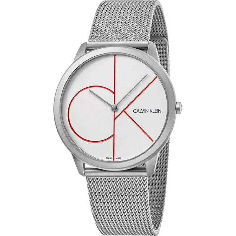 Men's Swiss Handmade Edition-Calvin Klein Watch Minimal White K3M51152