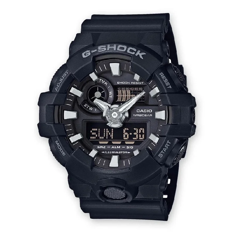 Men's American Made Sports Watches-Orologio G-Shock GA-700-1BER nero cassa bigsize