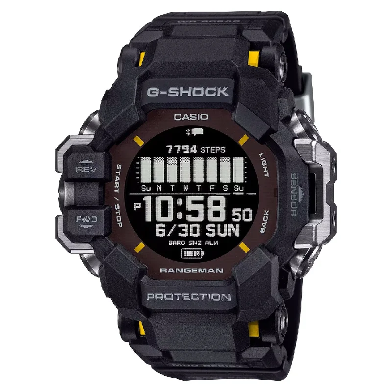 Men's Fitness Tracking Sports Watches-Orologio G-Shock GPR-H1000-1ER Rangeman GPS nero Men's Fitness Tracking Sports Watches-Orologio G-Shock GPR-H1000-1ER Rangeman GPS nero