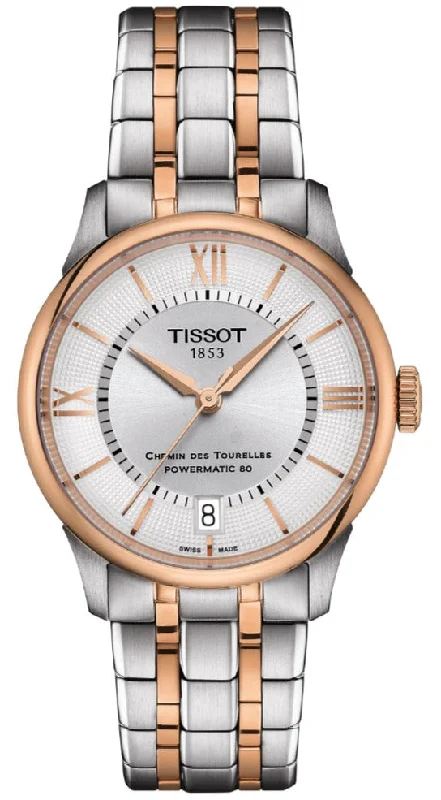 women's Tissot for water sports -Tissot Chemin des Tourelles Powermatic 80
