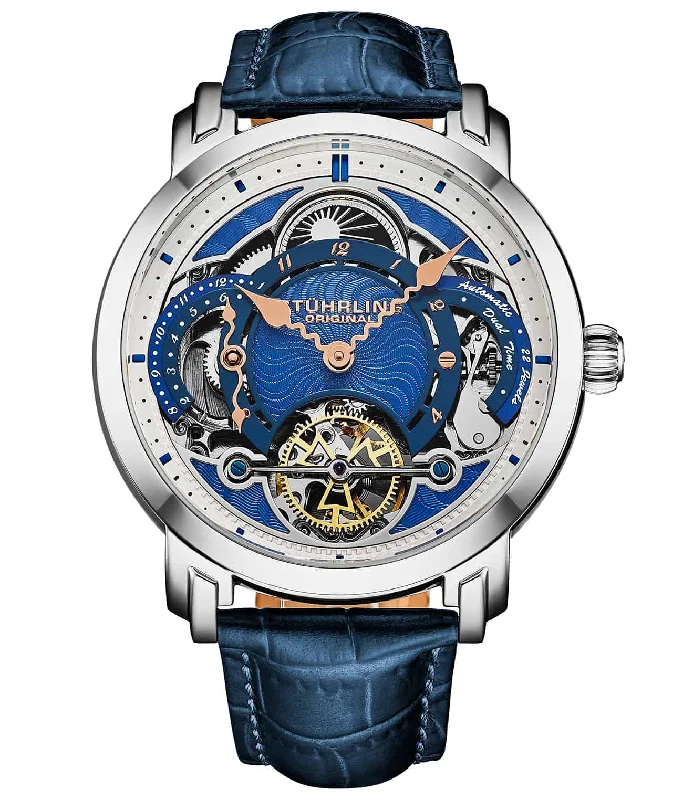 Blue Dial/ Blue Strap/ Silver Bezel