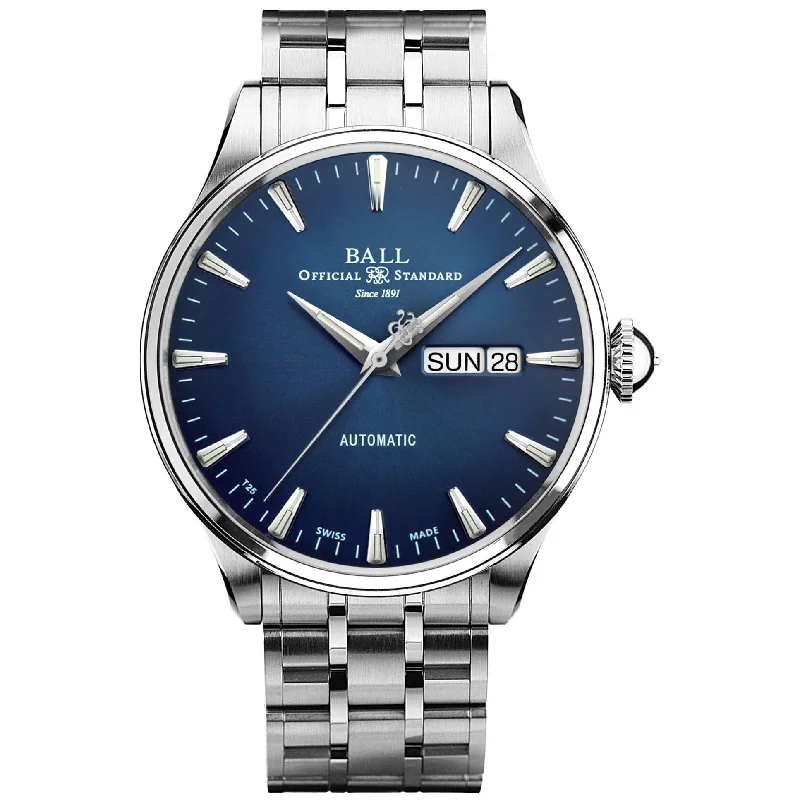 Men's Swiss Everyday Wear Edition-Ball Trainmaster Eternity Men's Blue Watch NM2080D-S1J-BE Men's Swiss Everyday Wear Edition-Ball Trainmaster Eternity Men's Blue Watch NM2080D-S1J-BE