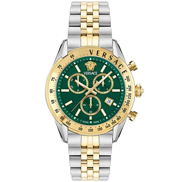 Men's Swiss Christmas Gift Edition-Versace Versace Chrono Master Men's Gold Watch VE8R00524