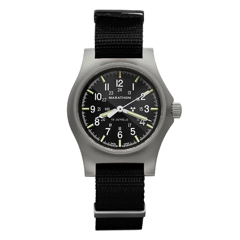Unisex Monogrammed Design Watches-36mm Officer's Mechanical (GPM) on Nylon DEFSTAN