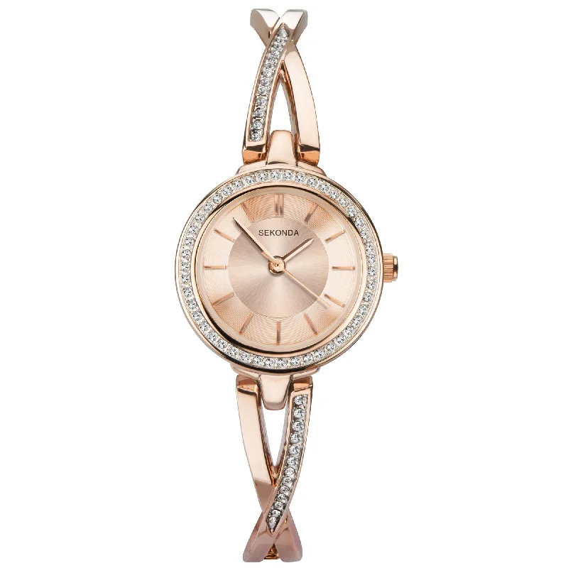 Men's Winter Slim Watches-Sekonda 2771 Ladies Rose Gold Watch
