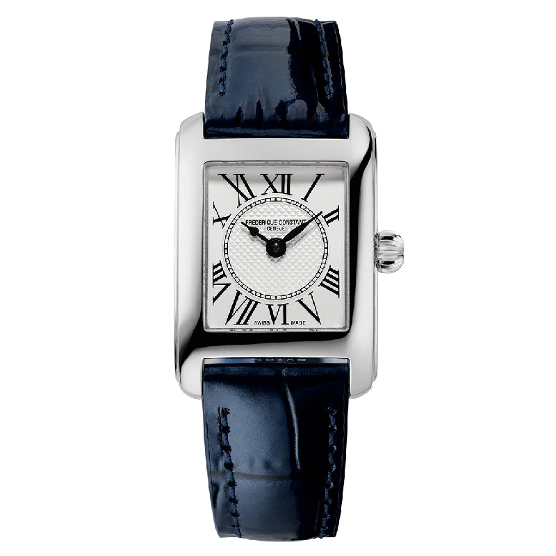 Men's International Brand Style Men's Watches-Frederique Constant Ladies Fc Classic Carree Blue Watch FC-200MC16