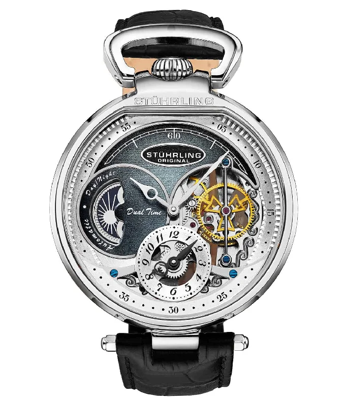 Men's Heritage Watch Business Meeting Edition-Modena Dual Time Automatic 988 46mm Skeleton