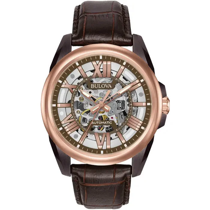Men's Classic Watch Limited Edition-Bulova Sutton Classic Men's Rose Gold Watch 98A165
