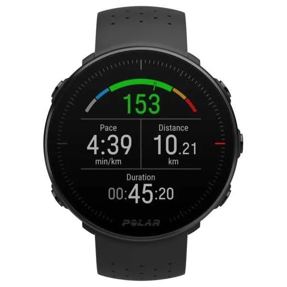 Unisex Anniversary Style Watches-Polar 90069740 Vantage M Black Sport Smartwatch