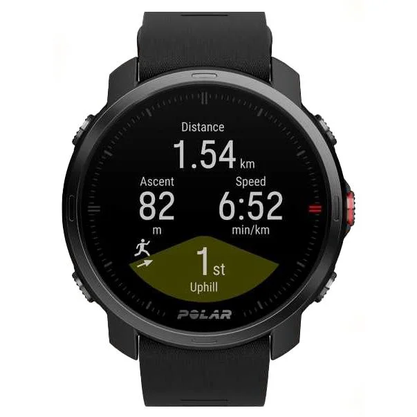 Unisex Asian Made Watches-Polar 90081734 Grit X Black Sport Smartwatch