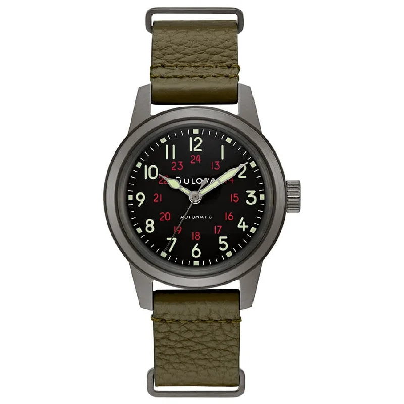 Men's Digital Style Sports Watches-Orologio Bulova 98A255 Military Hack Watch
