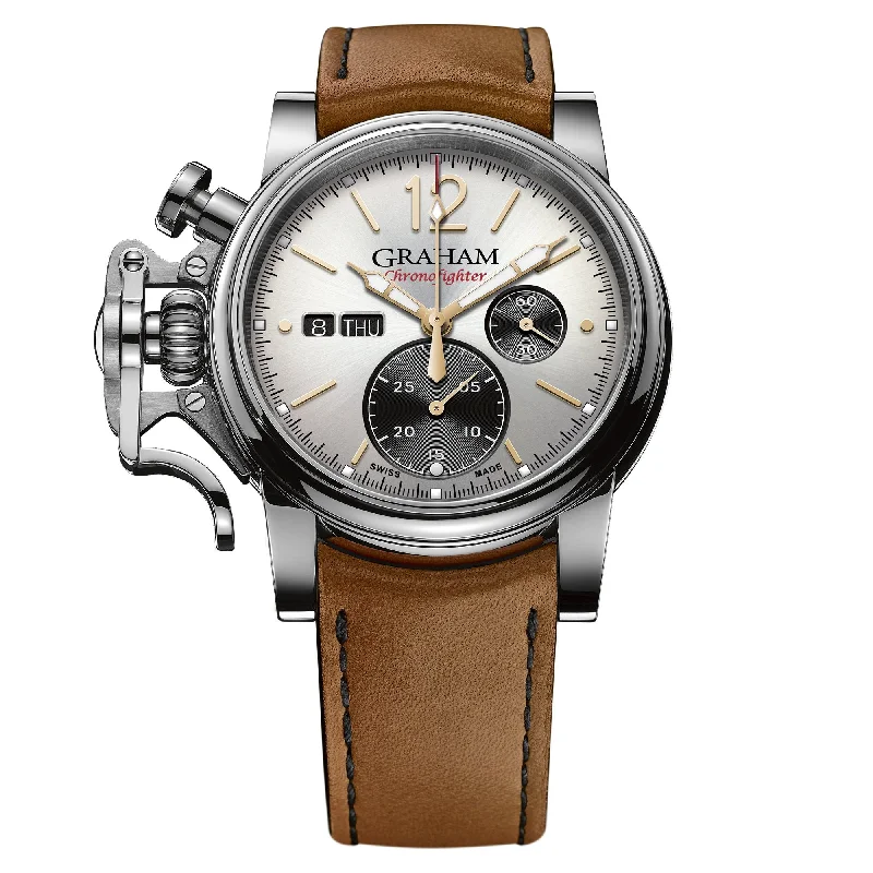 Men's Field Watches Christmas Gift Edition-Graham Brown Vintage Chronograph Watch 2CVAS.S03A
