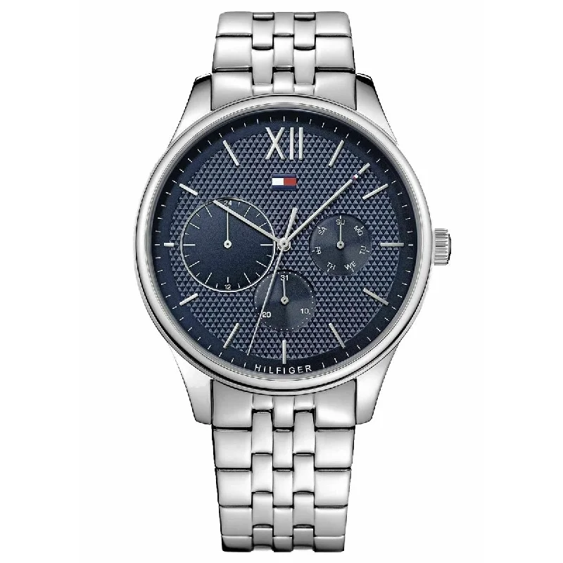 Men's French Made Dress Watches-Tommy Hilfiger 1791416 Men's Blue Chronograph Watch