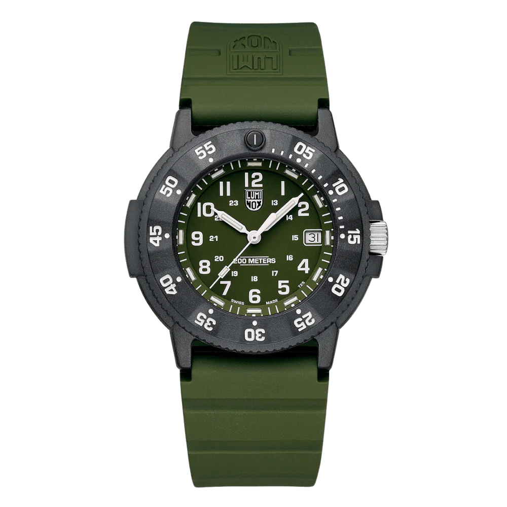 Men's Swiss Engagement Edition-Luminox Original Navy Seal 3000 Series Men's Green Watch XS.3013.EVO.S