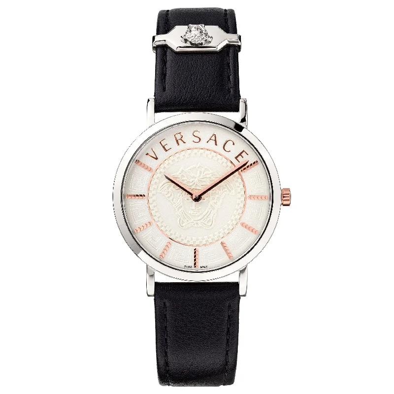 Men's Swiss Holiday Season Edition-Versace Essential Ladies Black Watch VEK400721