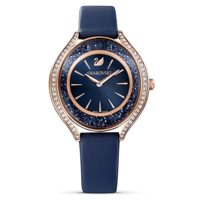 Men's Swiss Watch Wedding Edition-Swarovski Watch Crystalline Aura Blue 5519447