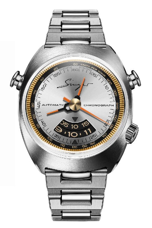 Men's European Made Style Dress Watches-Singer Reimagined 1969 Chronograph SR201-S