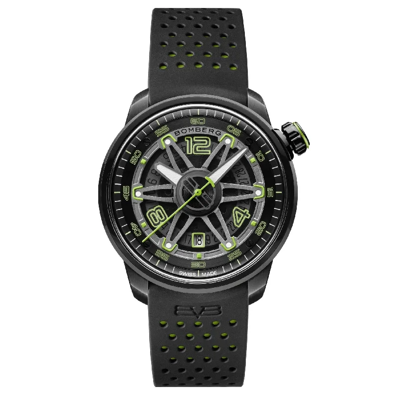 Men's Swiss Office Wear Edition-Bomberg Watch BB-01 Automatic Green CT43APBA.21-2.11 Men's Swiss Office Wear Edition-Bomberg Watch BB-01 Automatic Green CT43APBA.21-2.11