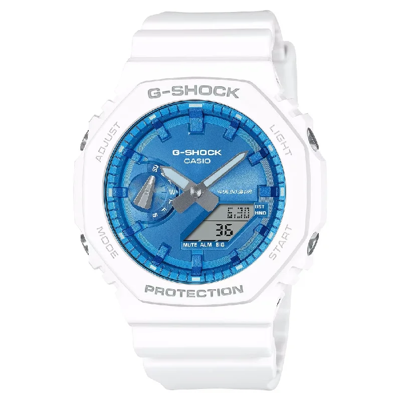 Men's Rectangular Case Style Sports Watches-Orologio G-Shock GA-2100WS-7AER Precious Heart azzurro Men's Rectangular Case Style Sports Watches-Orologio G-Shock GA-2100WS-7AER Precious Heart azzurro