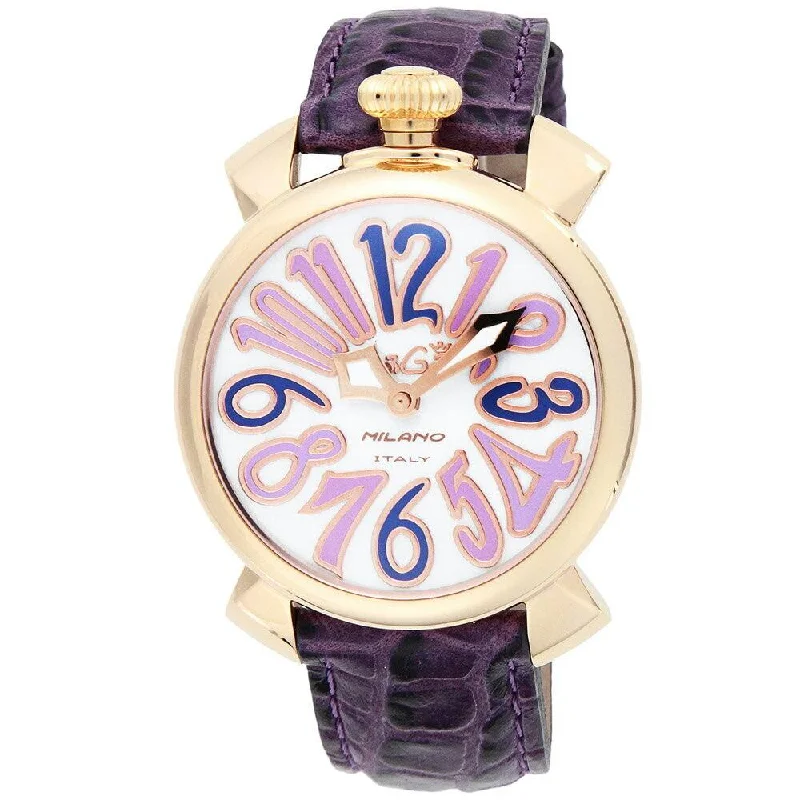 Men's LumiBrite Field Watches-Gaga Milano Ladies Violet Manuale Watch 5021.4