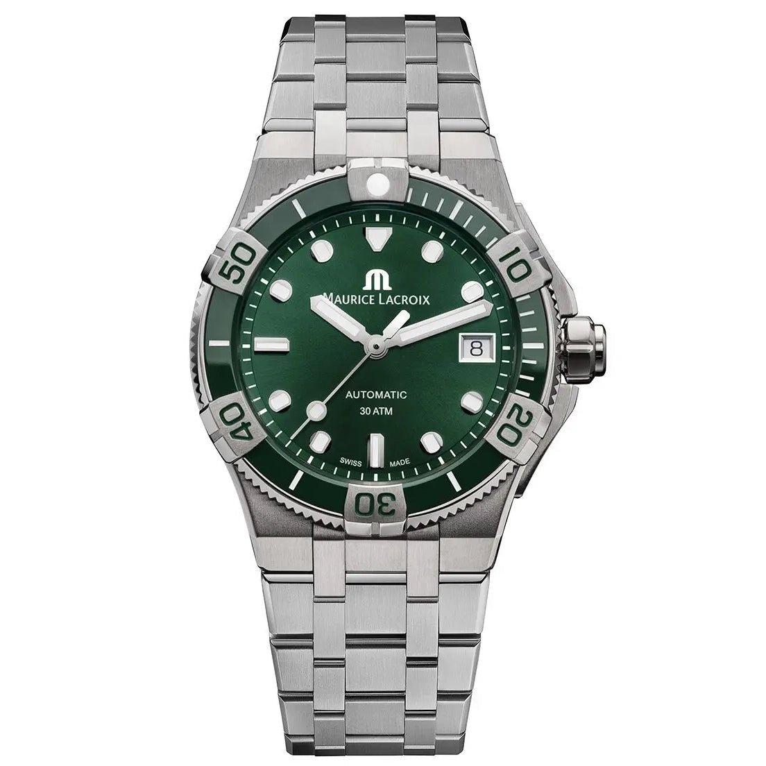 Men's Swiss Gift Edition-Maurice Lacroix Men's Green Aikon Automatic Watch AI6057-SSL52-630-1 Men's Swiss Gift Edition-Maurice Lacroix Men's Green Aikon Automatic Watch AI6057-SSL52-630-1