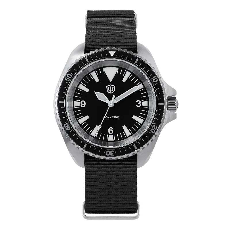 Men's Military Watches with Carbon Fiber -★Spring Sale★Watchdives WD1980 VH31 Military Diver Watch