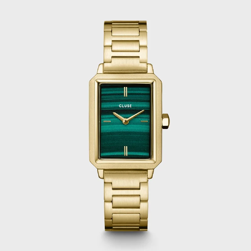 Women's Limited Edition Style Women's Mechanical Watches-Fluette Watch Steel, Green, Gold Colour