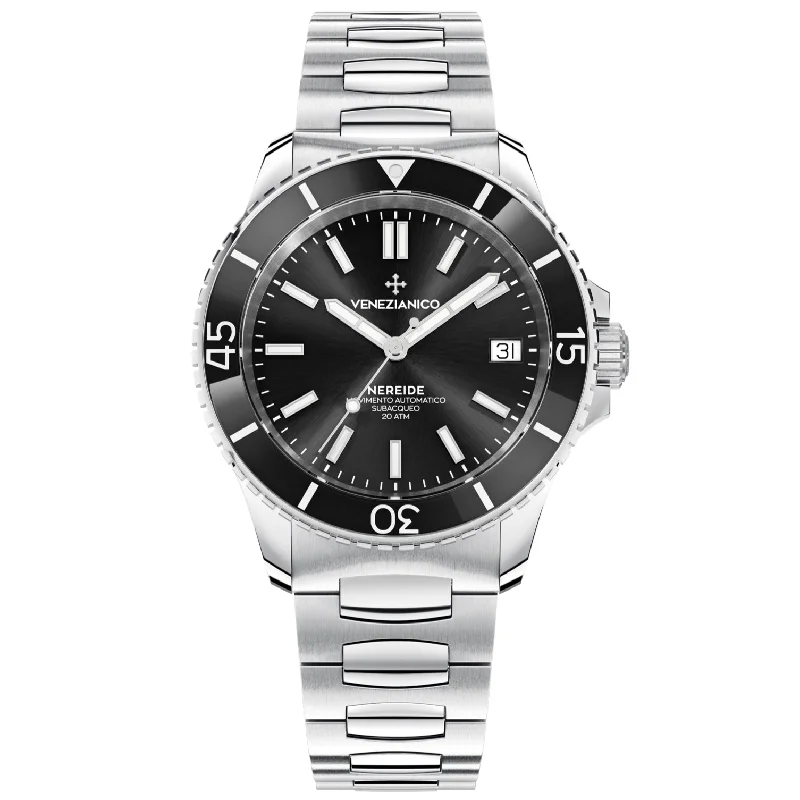 Men's Swiss Business Meeting Edition-Venezianico 3121504C Nereide 39 Men's Black Watch Men's Swiss Business Meeting Edition-Venezianico 3121504C Nereide 39 Men's Black Watch