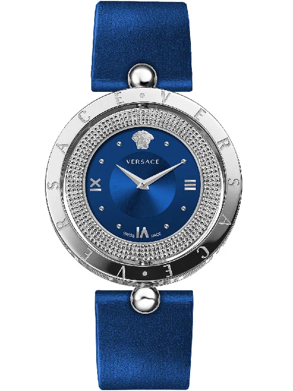 Men's Quartz Swiss Watches-Versace Ladies Watch Eon 34mm Blue VE7900220