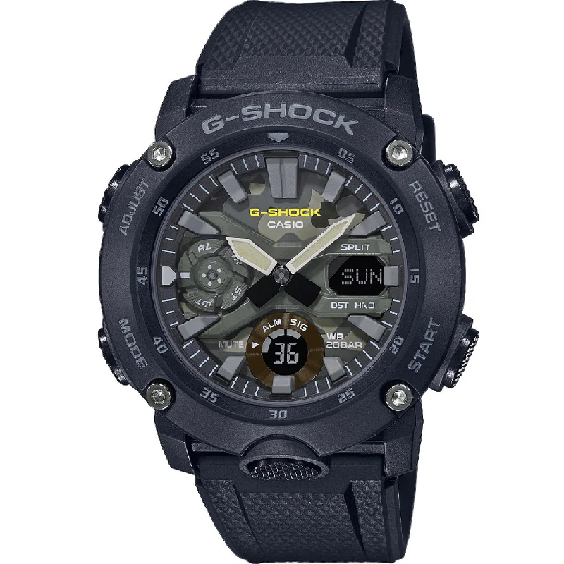 Unisex Quartz Movement Style Watches-Casio G-Shock Men's Green Watch GA-2000SU-1AER