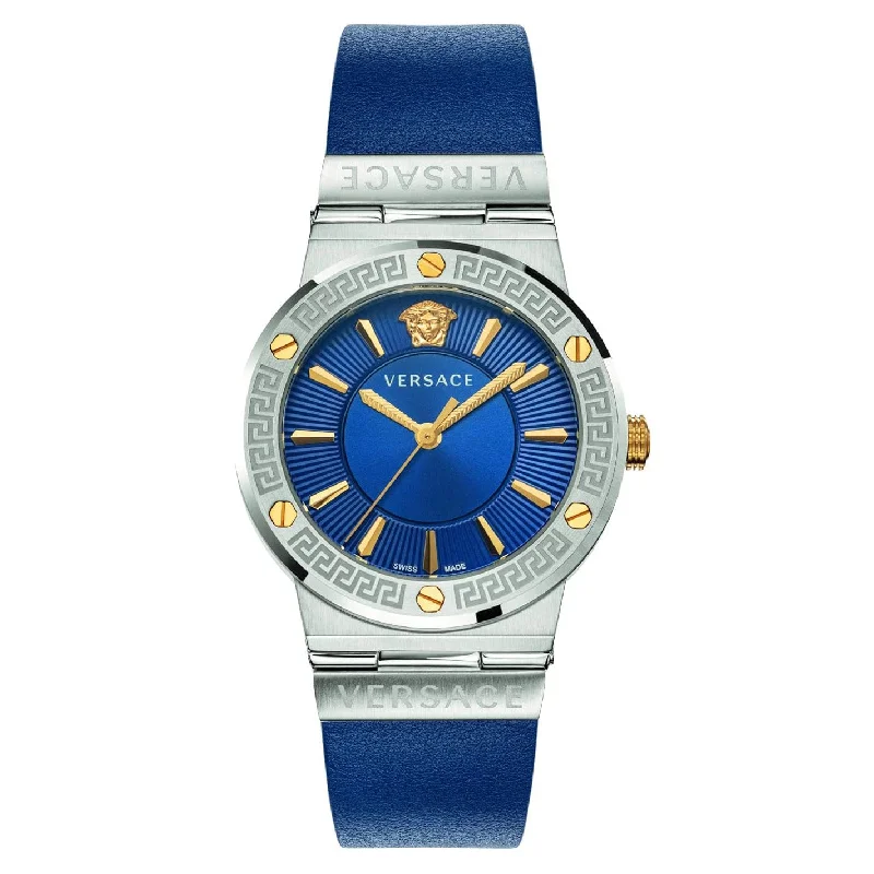 Men's Swiss Watch Special Edition-Versace Greca Logo Ladies' Blue Watch VEVH00120