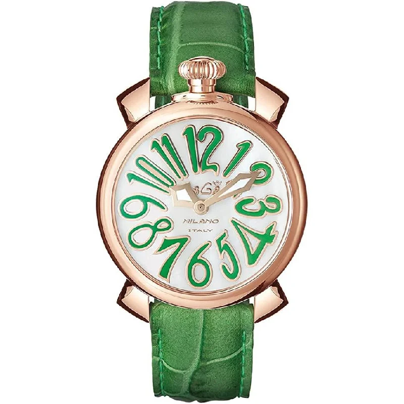 Men's Field Watches Lume-Gaga Milano Ladies Green Manuale Watch 5021.06