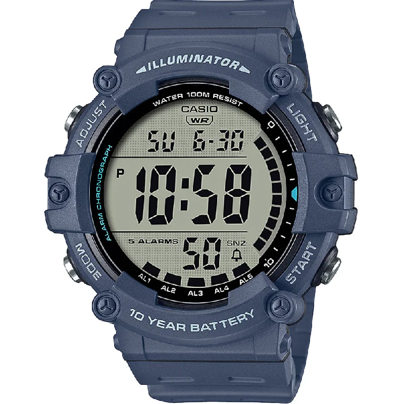 Mens Local Brand Smart Watches-Casio AE1500WH-2 Wide LCD Digital Watch